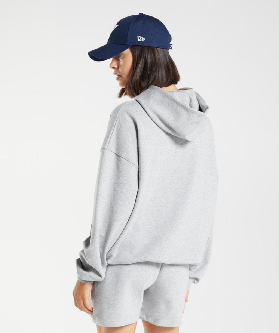 Sudadera Con Capucha Gymshark Rest Day Sweats Mujer Gris Claro | CO 2022RVD